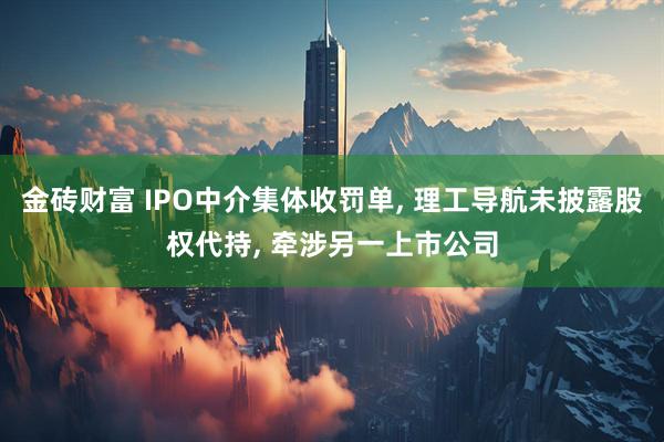 金砖财富 IPO中介集体收罚单, 理工导航未披露股权代持, 牵涉另一上市公司