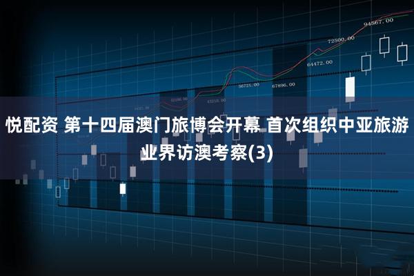 悦配资 第十四届澳门旅博会开幕 首次组织中亚旅游业界访澳考察(3)